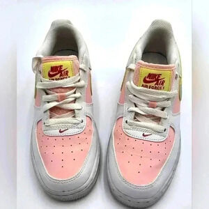 Nike Girls Youth Size 7 Air Force 1 Impact Gs Summit White/Seafoam Green